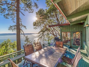 Enjoy the breathtaking view from the deck