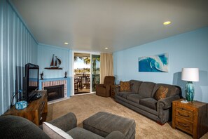 Relax in comfort and style in the recently refurbished living room.