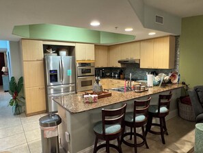 New backsplash in kitchen.