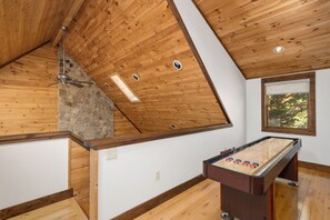 Shuffleboard Game Table in the Loft