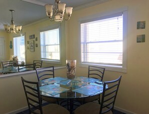 Enjoy a cup of coffee at the kitchen table in the morning! (Seats 4-6)