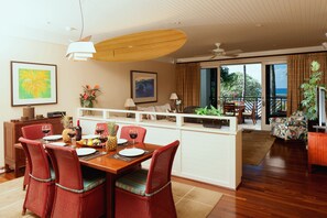 Ocean view dining room in Main Villa!