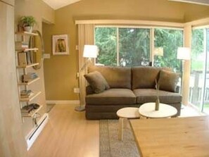 The Living Room with a Overstuffed LA-Z-BOY Couch