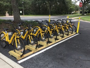 Resort bike rental available and EV  charging for guests vehicles