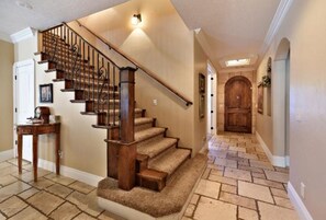 Front Door, Entry Hall & Stairs