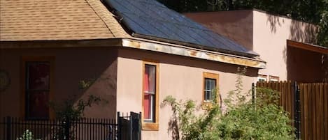 2KW Solar Electric system provides green power for the house!