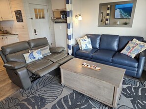Sit back and relax in the double reclining loveseat. 