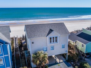Aerial Views of Oceanfront Home