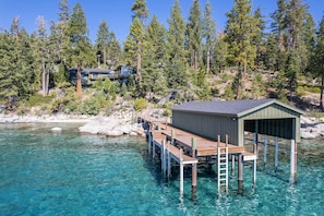 McCown Exterior House and Pier from Lake 2 - McCown Exterior House and Pier from Lake 2