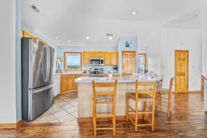Surf or Sound Realty - 301 - Cheers and Sunshine - Kitchen-1