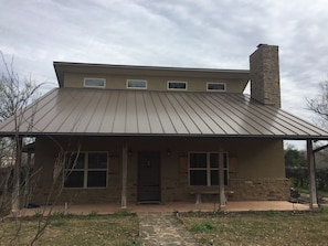 Spacious front porch