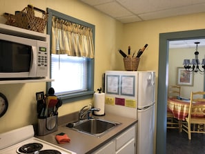 perfect little kitchen with all the amenities