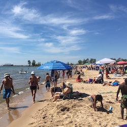 4th of July. There are quiet spots also