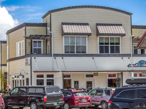 The San Juan Suites are located in the heart of downtown Friday Harbor (2nd story of the building shown)