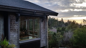 Enjoy the inspirational views from the 7 dramatic floor-to-ceiling windows