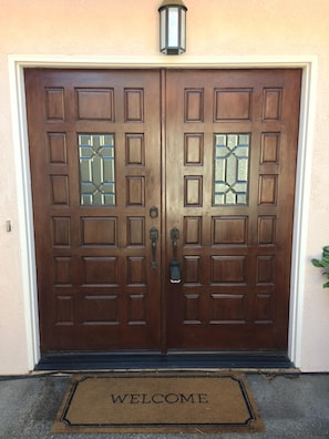 The entry door