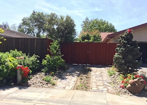 Your off-street parking. The bins are behind the fence