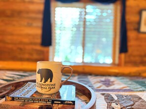 read a book and enjoy a nice cup of joe.