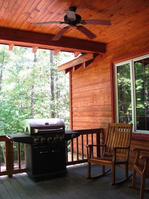 Back Porch with Gas Grill