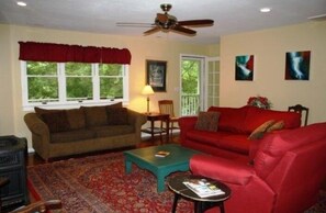 Main Floor Living Room - Opens to Covered Porch