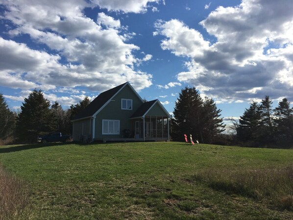 spacious lawn