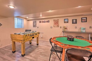 Game Room | Foosball Table | Card Table | Bar Seating