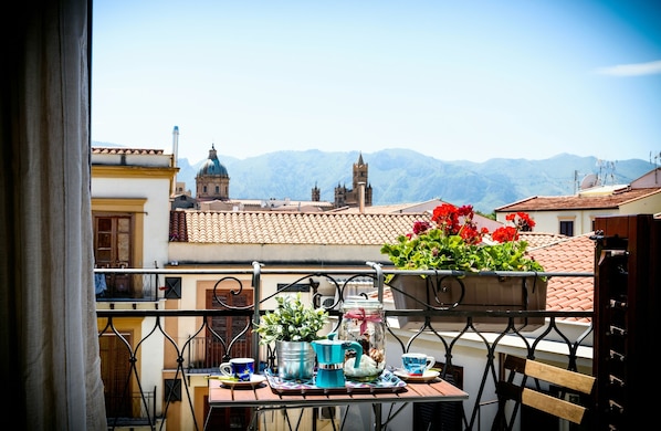 Balcony with Cathedral view