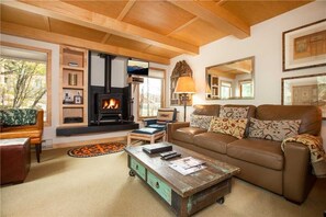 Living Room w/ Wood Stove