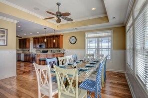 Big Dining room table with seating for 12