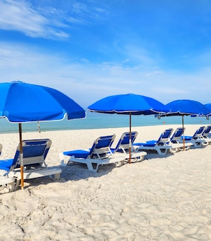 Free Beach chairs comes with our unit. Yes, you can save $50/day or $350/week!