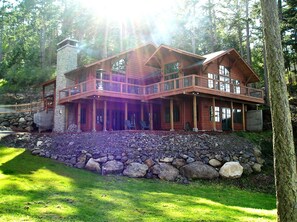 The Lodge at Pebble Beach as seen from the water side.