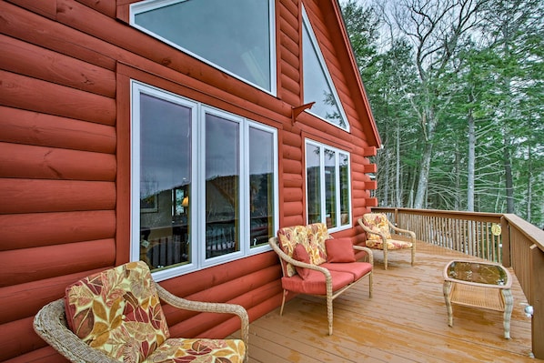 Gilford Vacation Rental | 5BR | 4BA | 3,400 Sq Ft | Stairs Required