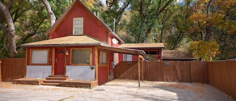 A blcok away from the center of Downtown Manitou with 2 parking spots off street