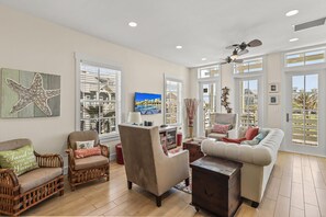 Living Room with Balcony Access