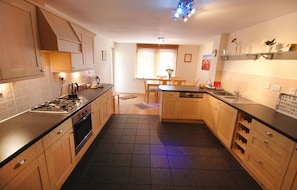 Spacious well equipped kitchen