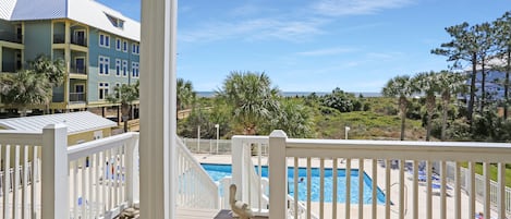 Deck Access to Gulf Front Community Pool