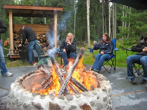 Fire pit and patio 