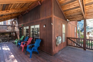 Large outdoor deck space.