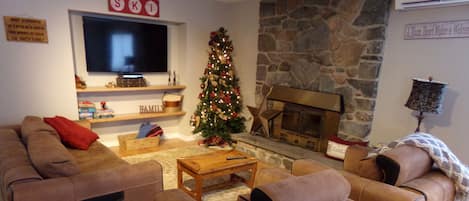 Cozy Living Area with Wood Burning Fireplace!!! 