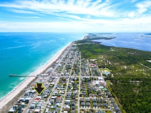 DIRECTLY ACROSS THE STREET FROM THE KURE BEACH OCEANFRONT BOARDWALK & PIER.