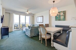 Living room with amazing ocean view