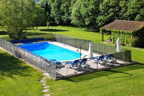 POOL WITH SECURITY FENCE
