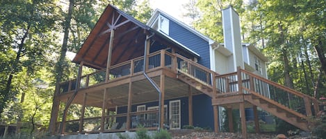 New for 22!  Expanded deck and sun room, perfect for sunset views of Lake Keowee