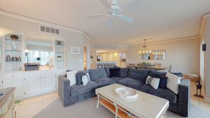 Living Room and Wet Bar