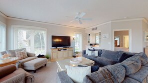 Living Room with Smart HDTV