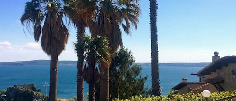 View of lake Bracciano from the garden.