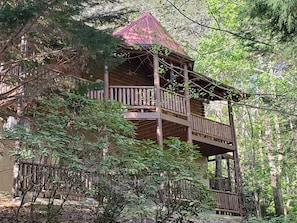 Exterior BlueMoose.  Extensive decking.