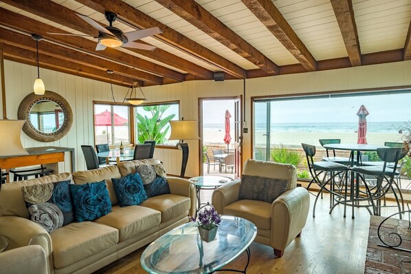 Brand new Renovation! Oceanfront View from living room & dining room 