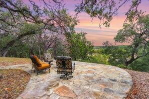 Sip on your favorite beverage and take in the rolling hill landscape