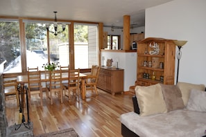 A far larger living and dining area than other 1 bedroom units